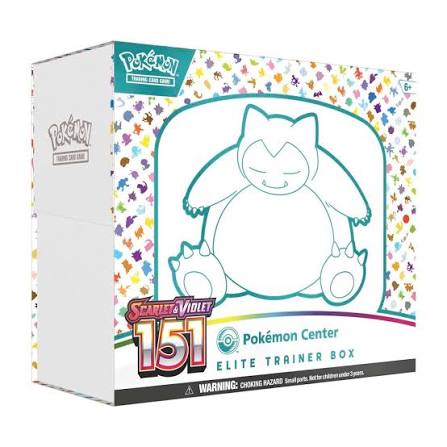 Pokémon 151 Pokémon Center Elite Trainer Box Snorlax